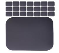 IMIKEYA 50 Piezas Pegatina de Metal Magnética Adhesiva para Soporte de Teléfono Móvil Placa de Hierro Negra Mate 45X65Mm Accesorio Compatible Soportes Magnéticos para Uso Diario