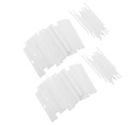 IMIKEYA 50 Piezas Pestañas de Repuesto para Persianas Verticales, Reemplazo de Lamas para Persianas Verticales, 89mm, PVC Blanco, Solución de Recambio a Granel, para Ventanas y Oficinas