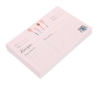IMIKEYA 50 Piezas Tarjetas de Recetas Papel Beige, Resistentes Tinta, para Registrar Métodos de Cocina, Uso Doméstico y Cocina Personal