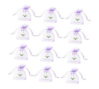 IMIKEYA 50piezas Bolsitas De Lavanda Aromática Sacos Vacíos De Organza Cierre para Flores Secas Aromatizantes y Almacenaje Armarios