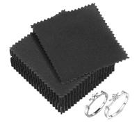 IMIKEYA 50piezas Plateada Brillante de Paños para Pulir Joyas Paño Limpiador de Joyas para Relojes y Cubiertos Toallitas Limpiadoras para Eliminar Deslustre Joyería