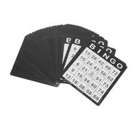 IMIKEYA 50piezas Tarjetas De Bingo para Diversión Familiar Interactivo para Reuniones y Fiestas Suministros De Carnaval y Entretenimiento para Niño Niña y Adultos