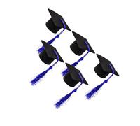 IMIKEYA 5piezas Decoración de Sombrero de Doctorado para Botella de Vino Tapa de Doctorado Adorable Borla de Mini Tapa para Decorar Botellas de Cerveza y Vino Eventos de Graduación