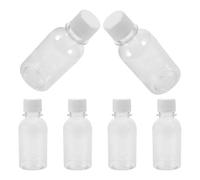 IMIKEYA 6 Frascos de Medicamentos con Tapa de 100 Ml Contenedores Transparentes con Graduación para Dosificación Precisa Organizador de Almacenamiento para Viaje y Uso Doméstico