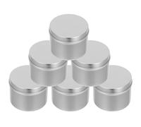 IMIKEYA 6 Latas de para Almacenamiento Hermético de Té y Especias Tapa de Rosca, Diseño Opaco y Liviano para Conservar Frescura y Prolongar Uso