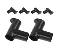 IMIKEYA 6 Piezas Conectores de Tubo para Tendedero de Ropa Accesorios de Plástico Ángulo Recto Uniones para Bastidores de Secado de Compatibles con Racks Negro