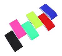 IMIKEYA 6 Piezas Correa Portaesquís Doble Ajustable para Tablas y | Conjunto Compacto Fluorescente, Ayuda a Llevar Equipo de Invierno, Longitud Regulable, para Tablas y Bastones