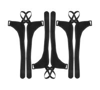 IMIKEYA 6 Piezas Correas para Bastón de Esquí y Trekking de Poliéster Negro, Muñequeras Elásticas que Reducen la Fatiga del Brazo y Ofrecen Soporte Estable para Senderismo y Esquí
