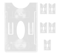 IMIKEYA 6 Soportes para Placas de Coche para Parabrisas: Soporte de plástico Transparente para Tickets de Aparcamiento con Ventosa - Funda para Tarjetas de Permiso de estacionamiento.