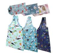 IMIKEYA 6 Uds Bolsa De Compras Plegable Bolsa De Compras De Viaje as De Compras Plegables a De Mano Plegable a De Compras No Tejida a De Compras Portátil as De Viaje