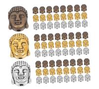 IMIKEYA 60 Piezas Vintage Double Sided Alloy Spacer Beads With Large Holes For DIY Bracelets Keychains And Jewelry Crafting