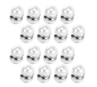 IMIKEYA 8 Pares Pendientes Magnéticos de Perlas Blancas sin Perforación Clip de Oreja Joyería Nupcial para Novia Decoración Ligera para Velo de Boda Accesorios Versátiles para Ceremonia