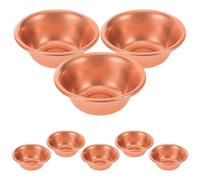 IMIKEYA 8 Piezas Mini Brass Offering Bowls Water Cups For Buddhist Rituals Meditation Prayer Home Temple Use