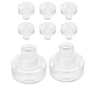 IMIKEYA 8 Piezas Tapones de Vino de Cristal T Tipo Reutilizables y Herméticos para Botellas de Cerveza y Vino Sellado Seguro para Bodas Fiestas y Manualidades DIY