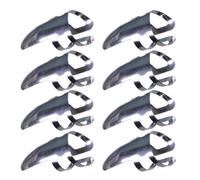 IMIKEYA 9 Púas de Dedo Cómodas y Protectoras para Guitarra de Acero Inoxidable Plata para Tocar y Aprender Banjo