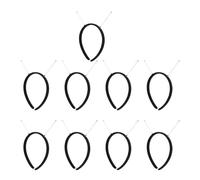 IMIKEYA 9piezas Accesorios para Diademas con Muelles Diademas de Plástico DIY Kit de Resortes para Manualidades Tocados para Fiestas Navideñas Color Negro Material Plástico Función