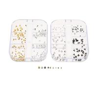 IMIKEYA Accesorios de Decoración de Uñas de Estilo Punk Rejillas de Metal Púas Punk para Joyería de Uñas Adornos Grunge para Manicura DIY Festivales y Cosplay