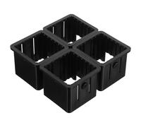 IMIKEYA Adaptador de Manguito para Tubo Cuadrado 50X40 MM, 4 Unidades, Inserto de Buje Hueco para Accesorios Gym, Protector para Máquinas de Ejercicio en Casa