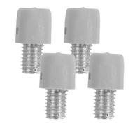 IMIKEYA Adaptador de Rosca para Cepillo de Inodoro Conector de Plástico ABS Tornillo de Hierro Galvanizado Compatible Mangos de 15 MM Repuesto Duradero para Accesorios de Limpieza del