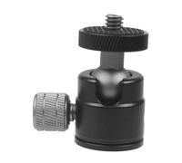 IMIKEYA Adaptador de Trípode Rótula Esférica de Aleación de Aluminio Mini Soporte Giratorio 360° Tornillo 1/4 para Cámara y Proyector Accesorio Portátil para Presentaciones y Uso