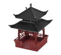 IMIKEYA Adorno de Pabellón Pequeño para Jardín Zen Figura de Pagoda Miniatura de Plástico Resistente Decoración Asiática para Bonsáis y Casas de Muñecas Accesorio Decorativo para