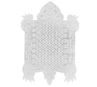 IMIKEYA Adorno para Teléfono Móvil Forma de Tortuga Pequeña Plateada, Decoración Metálica Tradicional, Suministro de Fundas y Pegatina, Accesorio Ligero para Uso Portátil y Obsequio