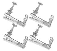 IMIKEYA Afinadores Finos para Violín de Aleación de Zinc Plata, Fácil Instalación y Reemplazo, Compatibles Violines 3/4 y 4/4, Paquete de 4 Piezas