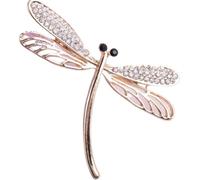 IMIKEYA Alfiler de Libélula con Gemas de Imitación de Aleación, Decoración con Piedras Brillantes y Diseño Duradero para Mujeres en Fiestas, Obsequios y Vida Diaria