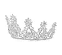 IMIKEYA Alloy Bridal Crown Large Elegant Princess Tiara Rhinestone Vintage Headband For Weddings Proms Birthdays