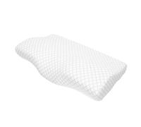 IMIKEYA Almohada de Cuello Almohada ergonómica Ergonomic Pillow Travel Pillow Almohada Cervical viscoelastica cojín de Soporte para el Cuello Almohada para el Cuello Tela Tejida Grey
