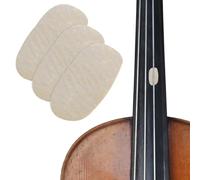 IMIKEYA Almohadillas Protectores de Cuerdas para Violín y Viola 4 Piezas Pequeñas de Piel de Oveja Natural Accesorios para Uso en Estudios y Conciertos