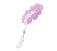 IMIKEYA Anillo De Cuentas Para Dedo Diseño Pequeño, Material Resistente, Color Púrpura, Ligero y Cómodo, Joyería Religiosa Para Oración y Uso Diario