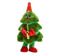 IMIKEYA Árbol De Navidad De Peluche Eléctrico Que Canta y Muñeco Divertido para Decoración Navideña Juguete Interactivo para Niño Niña y Fiestas Sin Pilas Diseño De Saxofón