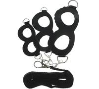 IMIKEYA Arnés Ajustable para Petauros del Azúcar Correa de Tracción Resistente en Negro Cuerda de Poliéster y Acero Inoxidable Arnés para Reptiles y Paseo Seguro al Aire Libre