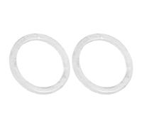 IMIKEYA Asas redondas para bolsos de resina white, 2 piezas, fáciles de instalar, para bolsos hechos de crochet, tote bags y mini tote bags