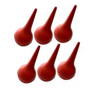 IMIKEYA Aspirador y Limpiador de Oídos de Goma Rojo 6 Piezas, Elimina Polvo y Cera, Adecuado para Bebés y Padres, Práctico y Seguro