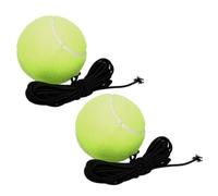 IMIKEYA Balones de Tenis para Entrenamiento de Tenis 2 Piezas de Nylon y Goma Alivian Tensión Ocular y Entrenamiento Infantil