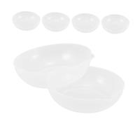 IMIKEYA Bandeja para Báscula Digital de Cocina Transparente Marcas de Capacidad, Plástico Resistente, Compatible Básculas Electrónicas, para Hornear y Medir Alimentos, Pack de 6 Unidades