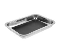 IMIKEYA Bandeja para Disección y Organización de Instrumentos Científicos de Acero Inoxidable 26X19X4 CM, Adecuada para Enseñanza y Prácticas de Biología en Aula