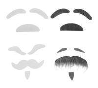 IMIKEYA Barba Postiza de Halloween para Hombres Barba Falsa Adhesiva y Bigote para Cosplay Fiesta de Navidad Accesorios de Postiza
