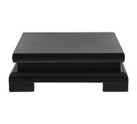 IMIKEYA Base de madera negra cuadrada de madera maciza para bonsái, base de bonsái, de bonsái, decorativa de para esculturas, maceta, piedras preciosas, tanque de pescado, tetera