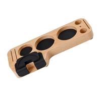 IMIKEYA Base de Manipulación de Madera Beige Diseño Ergonómico y Resistencia al Desgaste para Soporte Estable de Herramientas y Accesorios de Café Hogar