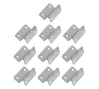 IMIKEYA Bisagras de Metal para Muebles de Cocina y Cajas de Madera, 10 Unidades de 15 MM, Diseño de Tres Pliegues en Ángulo Recto, Alta Durabilidad y Precisión