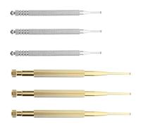 IMIKEYA Bolígrafo de Sonda para Oído 6 Piezas Puntas de Inoxidable y Cobre Herramienta de Masaje de Puntos de para Reflexología Facial y Terapia de Auricular Portátil