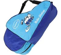 IMIKEYA Bolsa para Patines Infantil Ruedas y Cremallera, Mochila Azul Diseño de Dibujos Animados, Bolsa de Almacenamiento para Patines Línea y Accesorios de Patinaje, Portátil y Práctica