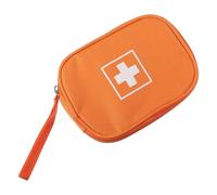 IMIKEYA Bolsa Portátil para Guardar Medicamentos de Viaje Pequeña Naranja, Organizador de Botiquín de Emergencia con Compartimentos Múltiples, Adecuado para Exteriores y Uso Deportivo