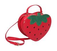 IMIKEYA Bolso para Niñas con Diseño Creativo de Fresa y Artístico Bandolera Original para Diario y Gran Capacidad para Mujeres Urbanas y Uso Cotidiano