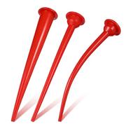 IMIKEYA Boquillas de extensión para sellador de goma, juego de 3 piezas con boquilla larga y curva, herramienta para calafateo en aplicaciones de fontanería y ducha