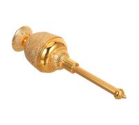 IMIKEYA Botella Vacía para Agua Dorada Recipiente Reutilizable para Líquidos Sagrados Decoración Cristiana para Bautizo y Escritorio Diseño Elegante y Duradero