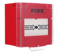 IMIKEYA Botón de Alarma Manual para Incendio con Reinicio Rápido y Fácil Instalación, Plástico Rojo para Seguridad en Hogares y Empresas